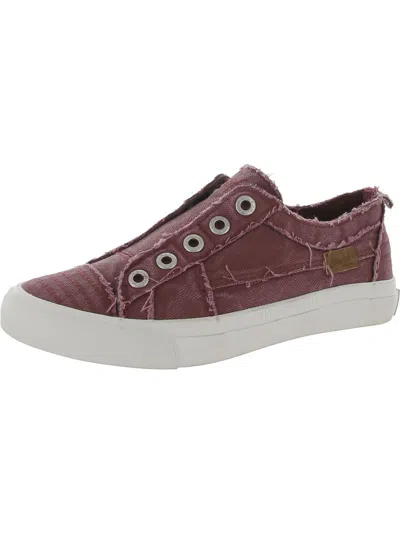 Blowfish Womens Cushioned Footbed Canvas Casual And Fashion Sneakers In Purple