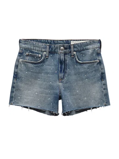 Rag & Bone Vintage Cut-off Denim Shorts In Solana Jewel