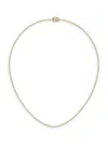 Saks Fifth Avenue Women's 14k Yellow Gold & Lab-grown Diamond Tennis Necklace In 5 Tcw