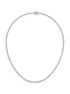 Saks Fifth Avenue Women's 14k White Gold & Lab-grown Diamond Tennis Necklace In 12 Tcw