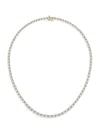 Saks Fifth Avenue Women's 14k Yellow Gold & Lab-grown Diamond Tennis Necklace In 22 Tcw