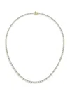 Saks Fifth Avenue Women's 14k Yellow Gold & Lab-grown Diamond Tennis Necklace In 15 Tcw