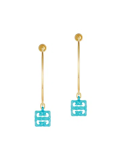 Givenchy Women's 4g Liquid Earrings In Metal And Resin In Aqua