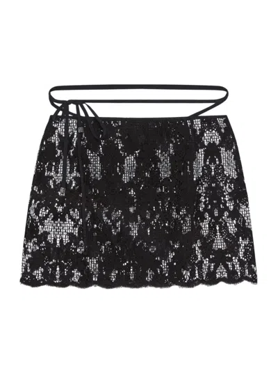 Givenchy Women's Plage Skirt In Lace In Black