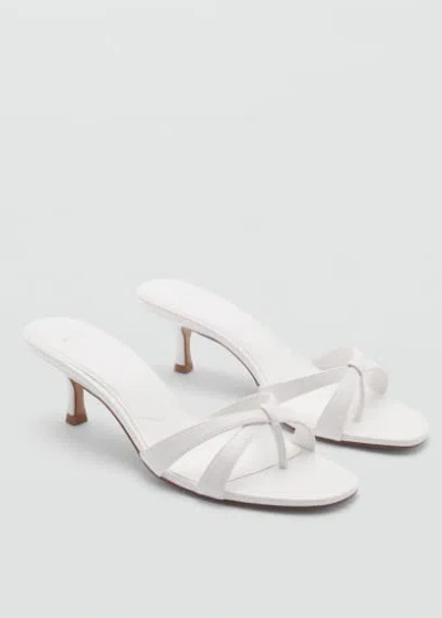 Mango Sandals White