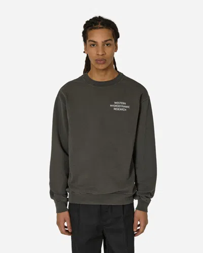 Western Hydrodynamic Research Worker Crewneck Sweatshirt In Black
