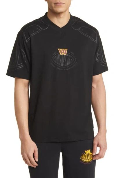 Hugo Boss X Nfl Tackle Graphic T-shirt In Washington Commanders Black