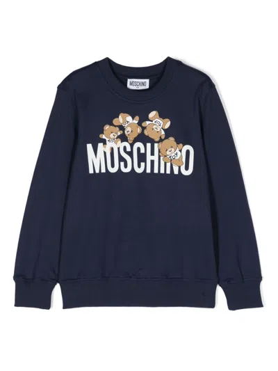 Moschino Kids' Sweatshirt In Blue