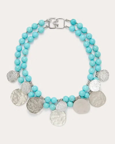 Ramy Brook Lyra Coin Necklace In Turquoise