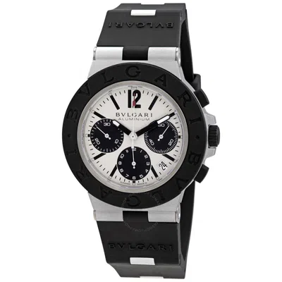 Bvlgari Aluminium And Titanium   Chronograph Watch 41mm In Aluminum  / Black / Grey