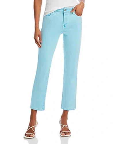 Good American Good High Rise Straight Ankle Jeans In Mineral Pool