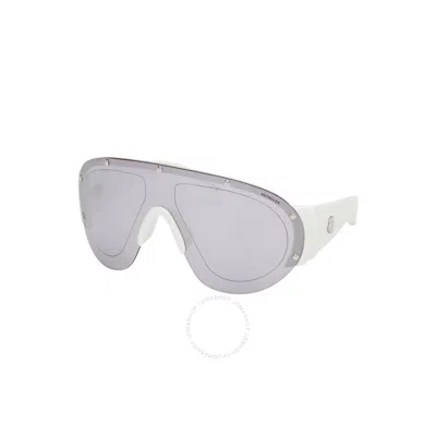 Moncler Men's Rapide Plastic Shield Sunglasses In White