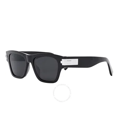 Dior Grey Square Men's Sunglasses Blacksuit Xl S2u Dm40075u 01a 52 In Black / Grey