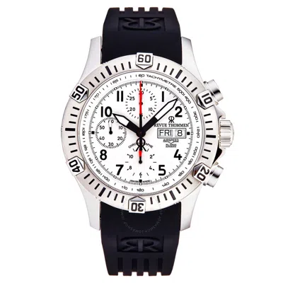 Revue Thommen Air Speed Xl Chronograph Automatic Silver Dial Men's Watch 16071.6822 In Red   / Black / Silver