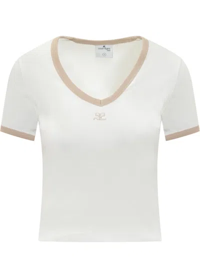 Courrèges T-shirts In White