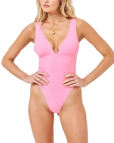 L*space Katniss One Piece Swimsuit In Pink
