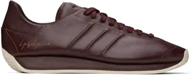 Y-3 Country Leather Sneakers In Brown