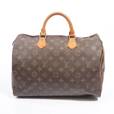 Pre-owned Louis Vuitton Speedy Monogram Coated Canvas In Brown