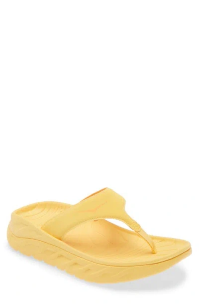 Hoka Gender Inclusive Ora Recovery Flip Flop In Yellow