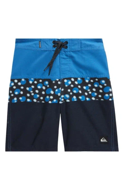 Quiksilver Kids' Everyday Colorblock 17 Board Shorts In Star Sapphire