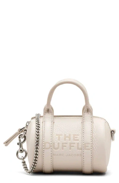 Marc Jacobs The Nano Duffle Leather Crossbody Bag In White