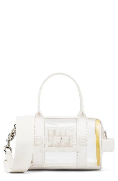 Marc Jacobs The Mini Mesh Duffle Bag In White/nickel
