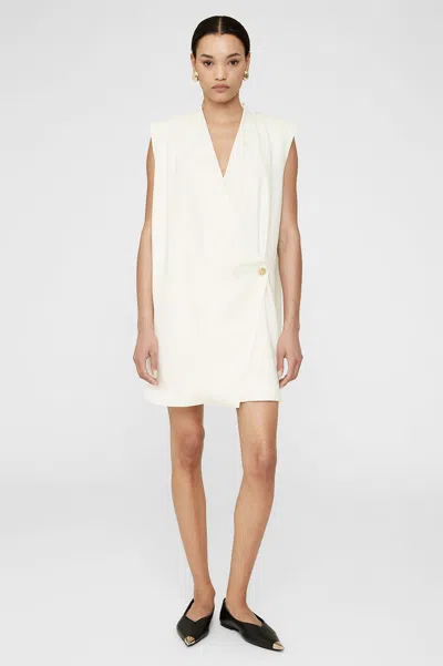 Anine Bing Venice Mini Dress In White