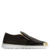 GIUSEPPE ZANOTTI LEATHER LOAFER WITH METAL TIP COOPER,IU7006202005