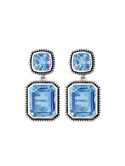 Effy Eny Women's Sterling Silver & Blue Topaz Drop Earrings