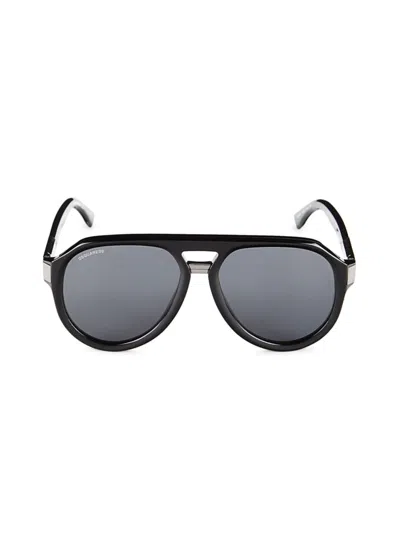 Dsquared2 Men's 57mm Aviator Sunglasses In Black