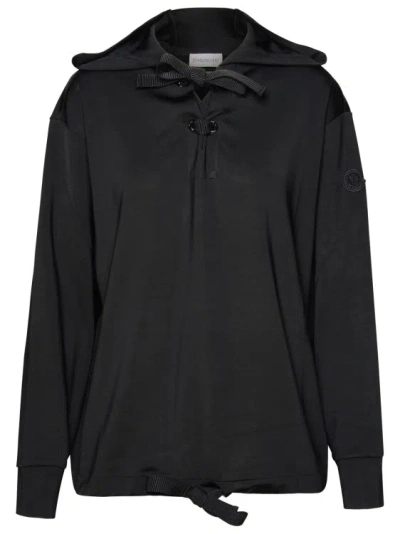 Moncler Black Viscose Sweatshirt