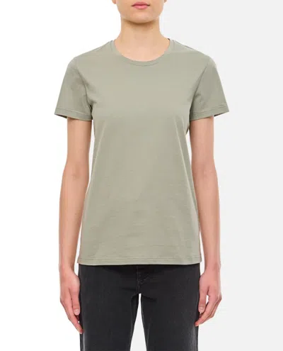Moncler Ss Cotton T-shirt In Green