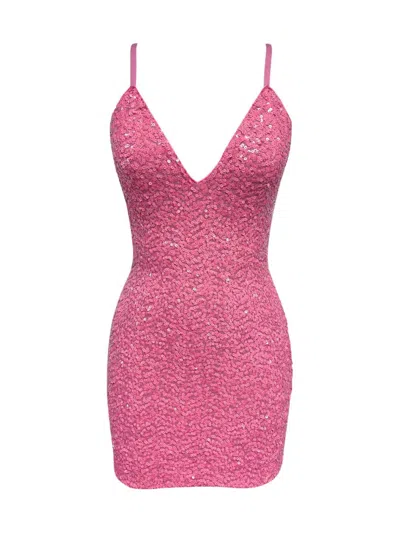 Dress The Population Women's Kiernan Sequin-embellished Minidress In Begonia