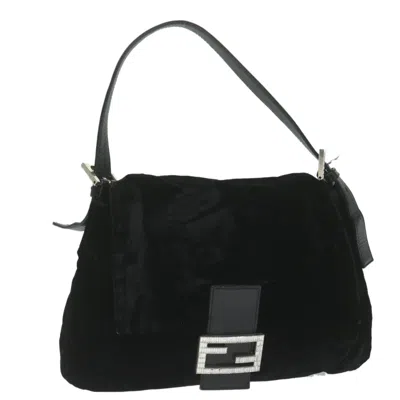 Fendi Baguette Black Synthetic Shoulder Bag ()