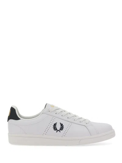 Fred Perry B721 B4290 Leather Tab White