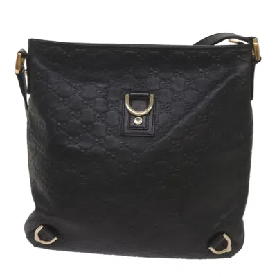 Gucci Ssima Black Canvas Shoulder Bag ()