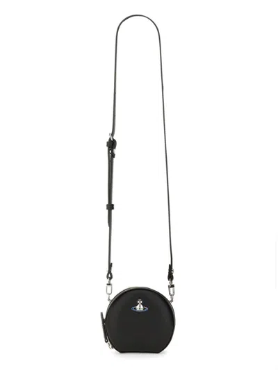 Vivienne Westwood Mini Round Shoulder Bag In Black