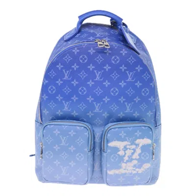 Pre-owned Louis Vuitton Blue Canvas Backpack Bag ()