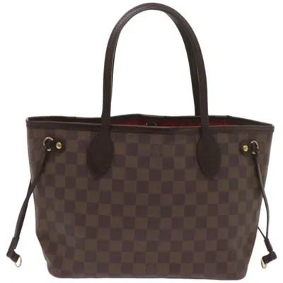 Pre-owned Louis Vuitton Neverfull Pm Brown Canvas Tote Bag ()