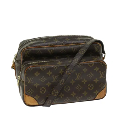 Pre-owned Louis Vuitton Nile Brown Canvas Shoulder Bag ()