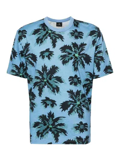 Paul Smith Printed T-shirt In Blue