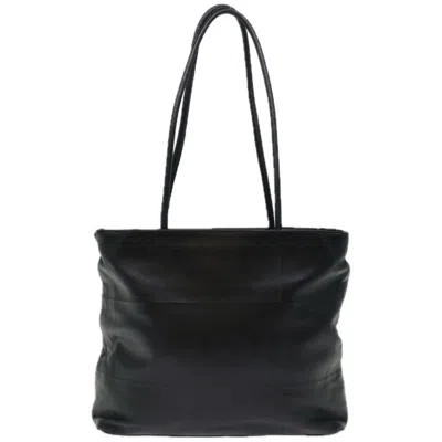 Prada Cabas Leather Tote Bag () In Black