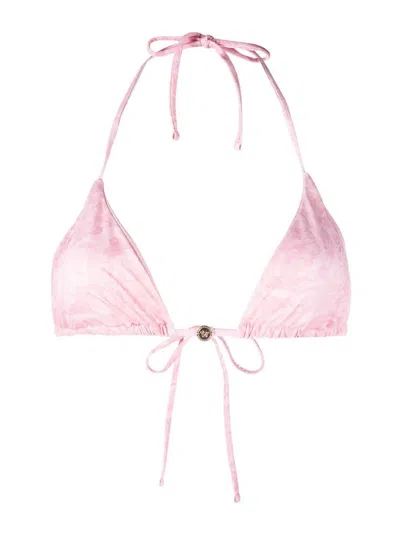 Versace Top Bikini Barocco In Pink