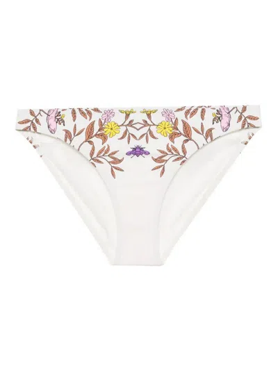 Tory Burch Printed Bikini Bottom Clothing In White