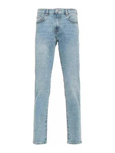Ps By Paul Smith Mid-rise Tapered-leg Jeans In Blue