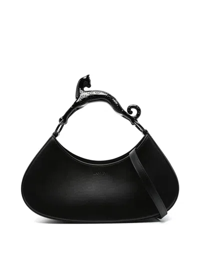 Lanvin Large Hobo Handbag In Black