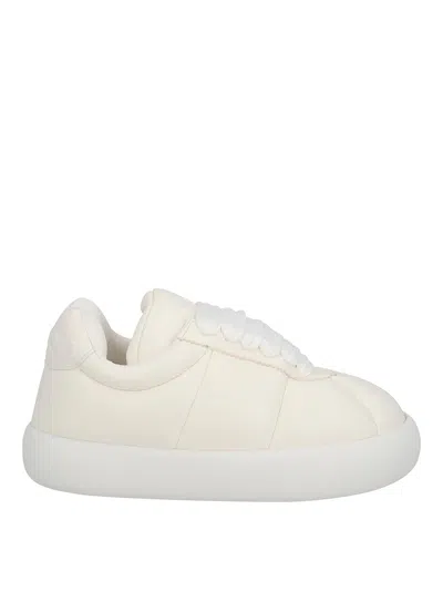Marni Padded Leather Trainers In White