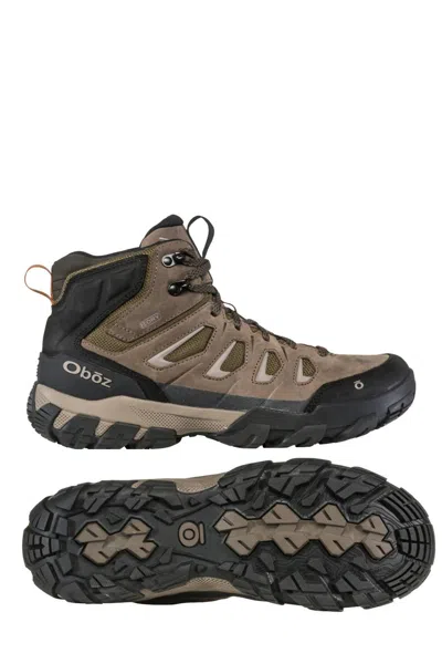 Oboz Men's Sawtooth X Mid Waterproof Hiking Shoes In Canteen In Brown