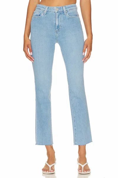 Paige Cindy With Undone Hem Jeans In Astro In Blue
