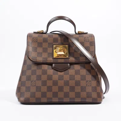 Pre-owned Louis Vuitton Bergamo Pm Damier Ebene Coated Canvas In Brown